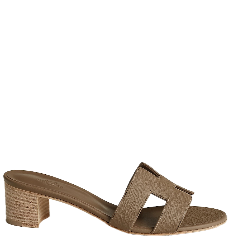  Dép Nữ Hermes Oasis Sandal 'Étoupe' 