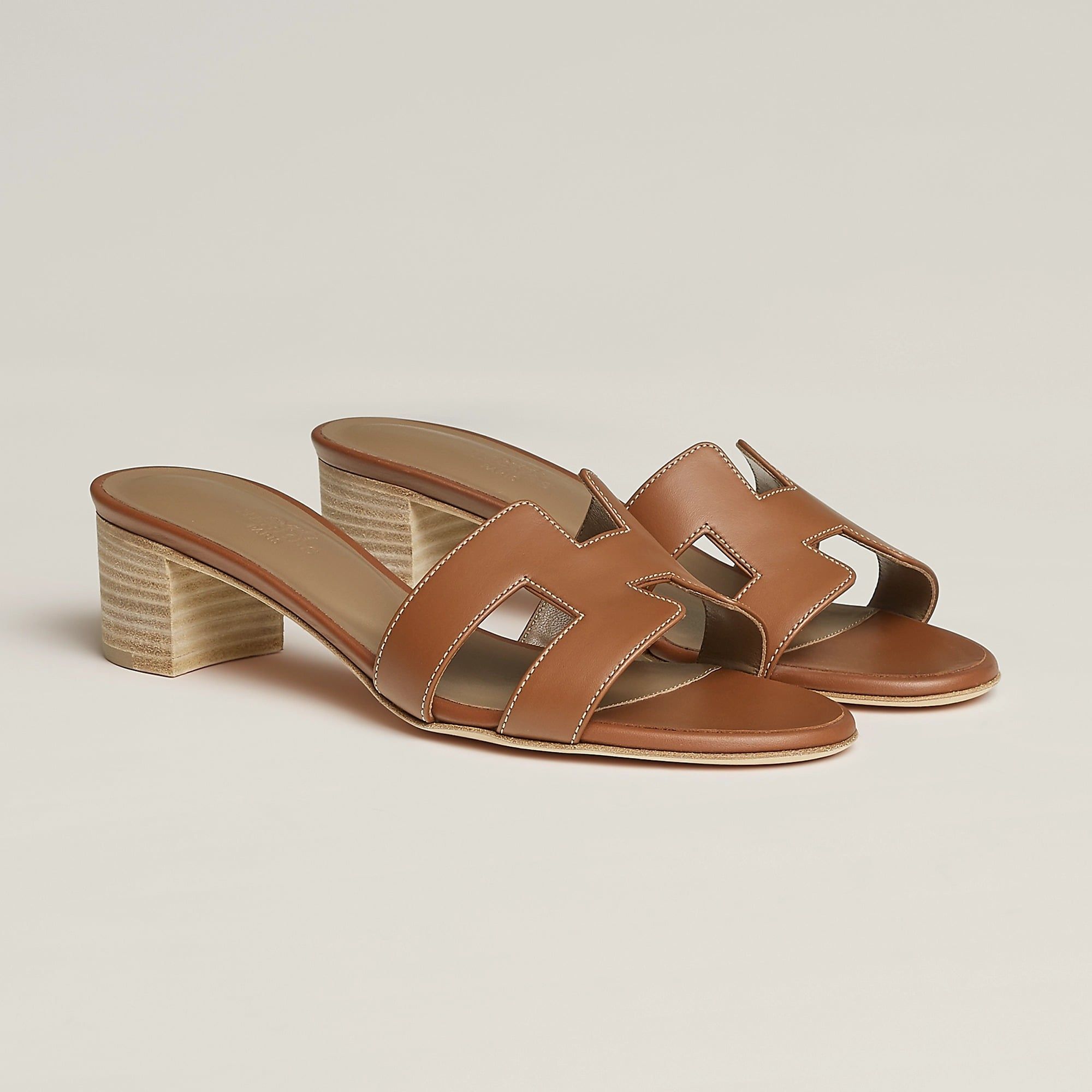 Dép Nữ Hermes Oasis Sandal 'Gold' 