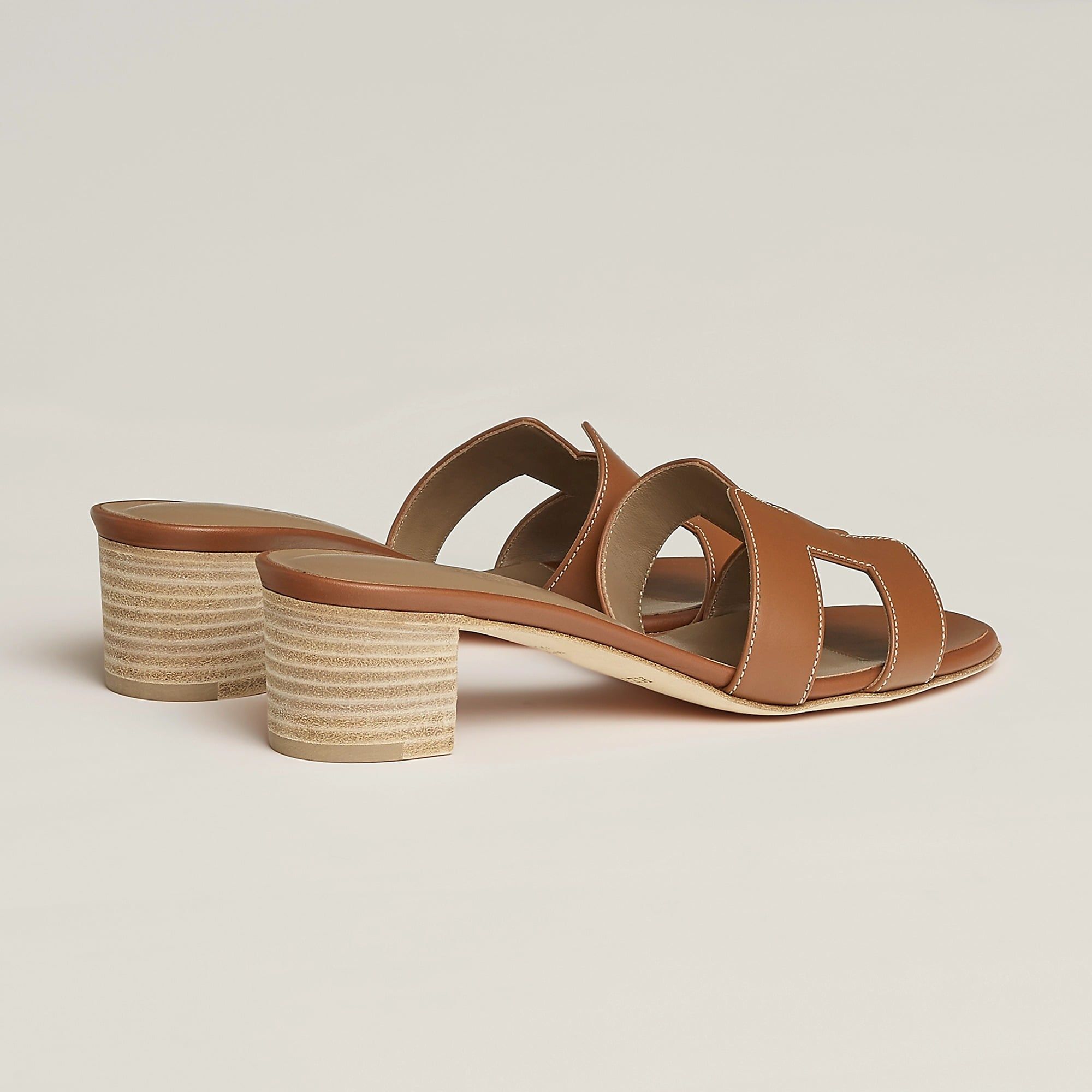  Dép Nữ Hermes Oasis Sandal 'Gold' 