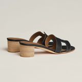  Dép Nữ Hermes Oasis Sandal 'Noir' 