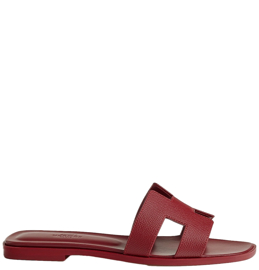  Dép Nữ Hermes Oran Sandal 'Rouge H' 