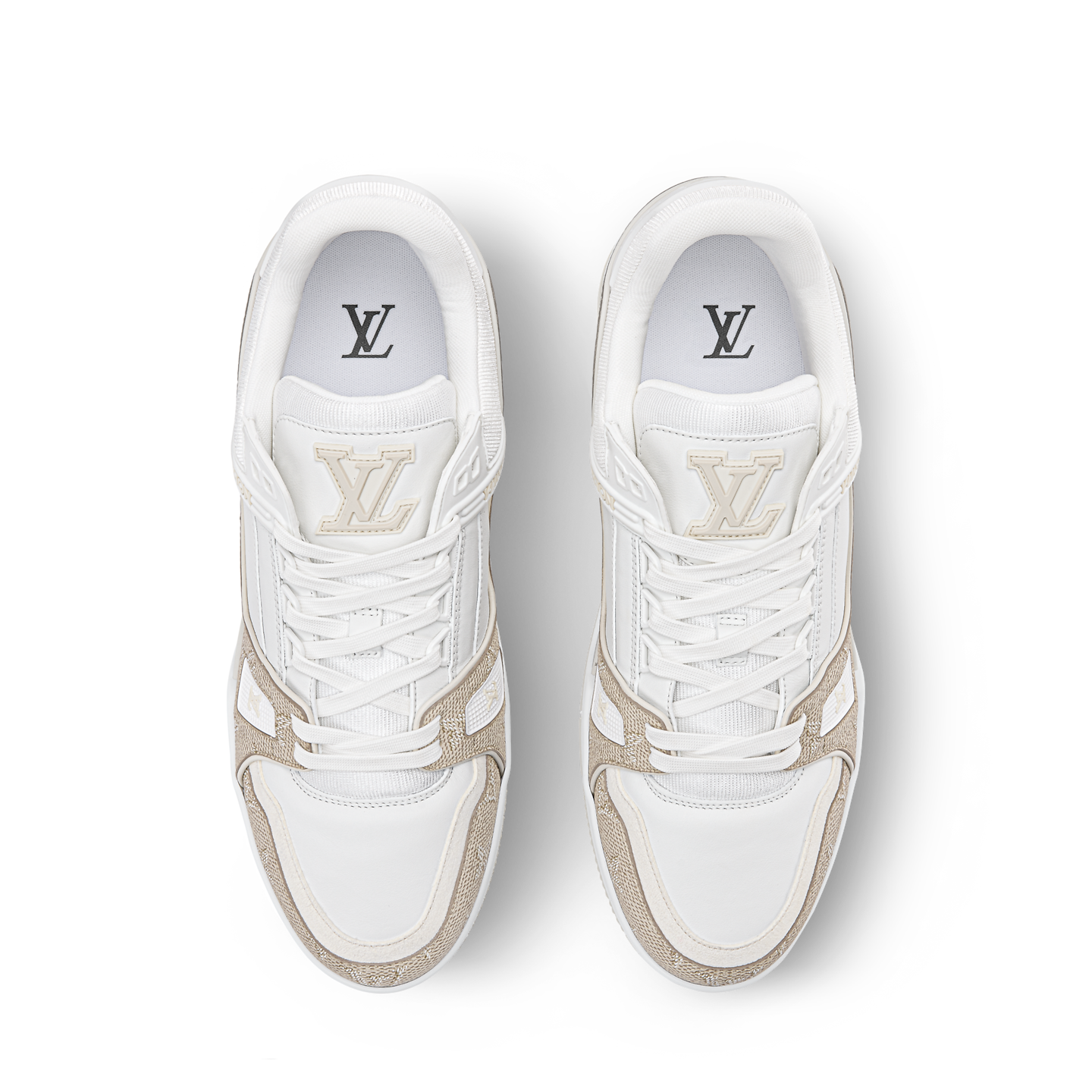  Giày Nam Louis Vuitton LV Trainer 'Beige' 