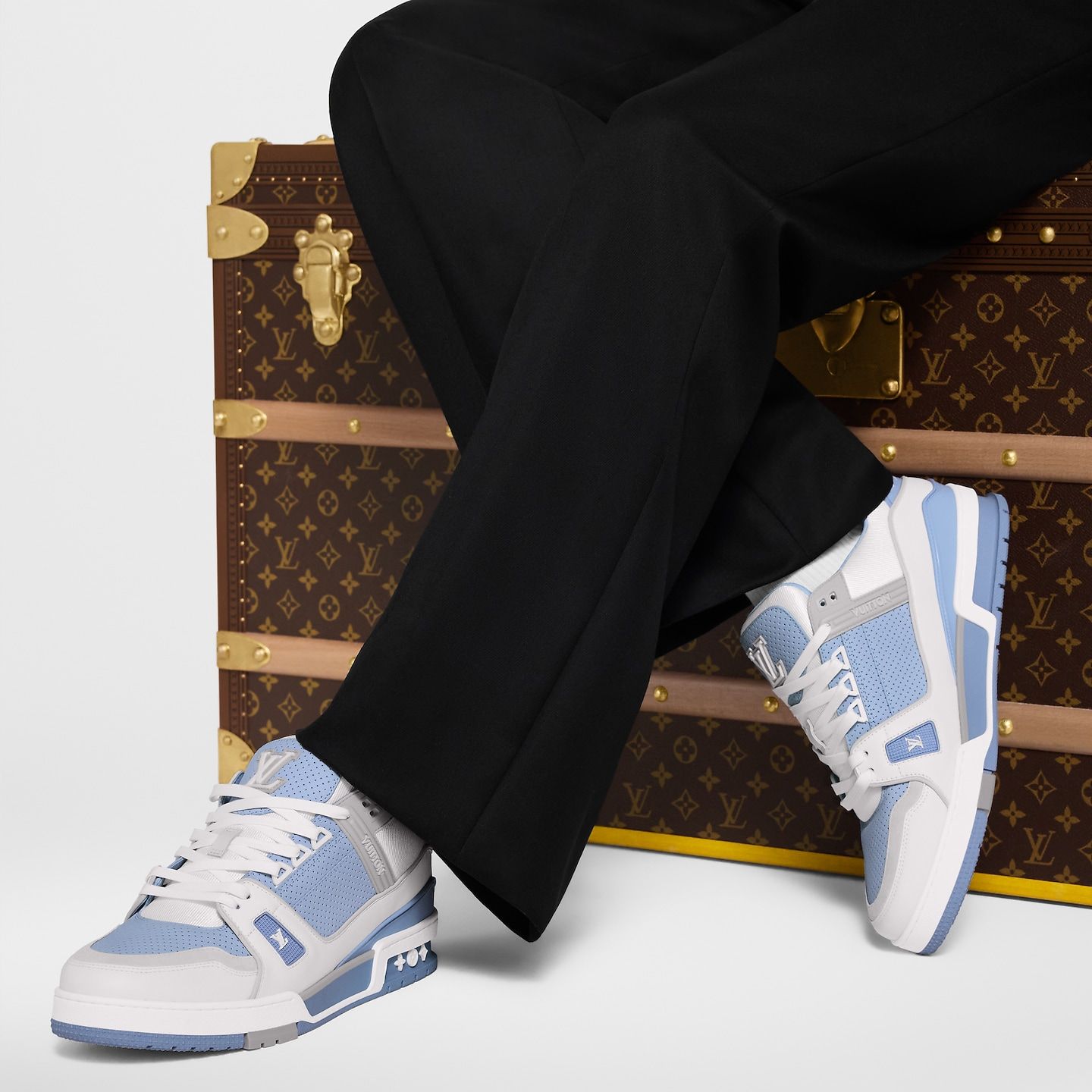  Giày Nam Louis Vuitton LV Trainer 'Blue' 