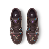  Giày Nam Louis Vuitton LV Trainer 'Brown' 