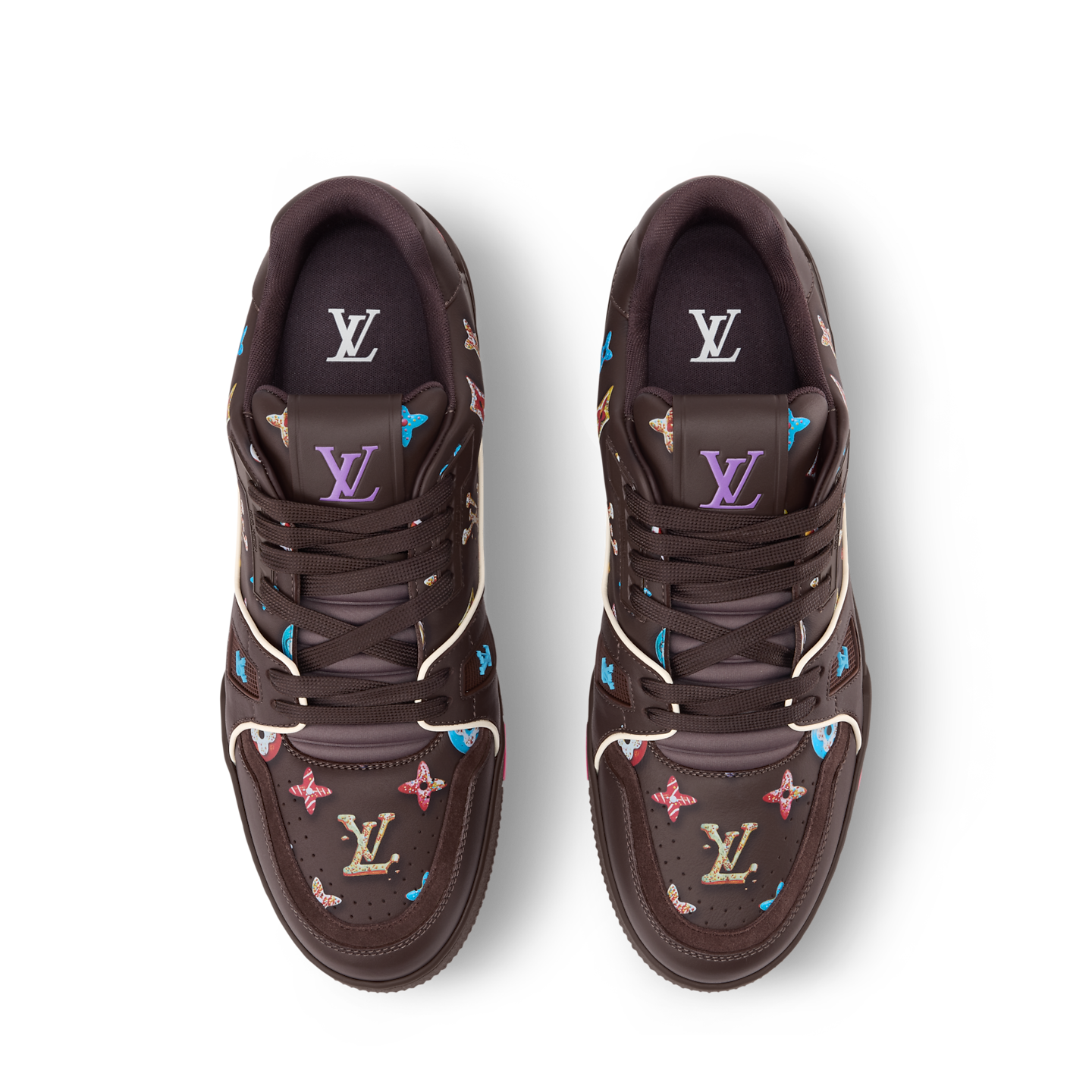  Giày Nam Louis Vuitton LV Trainer 'Brown' 