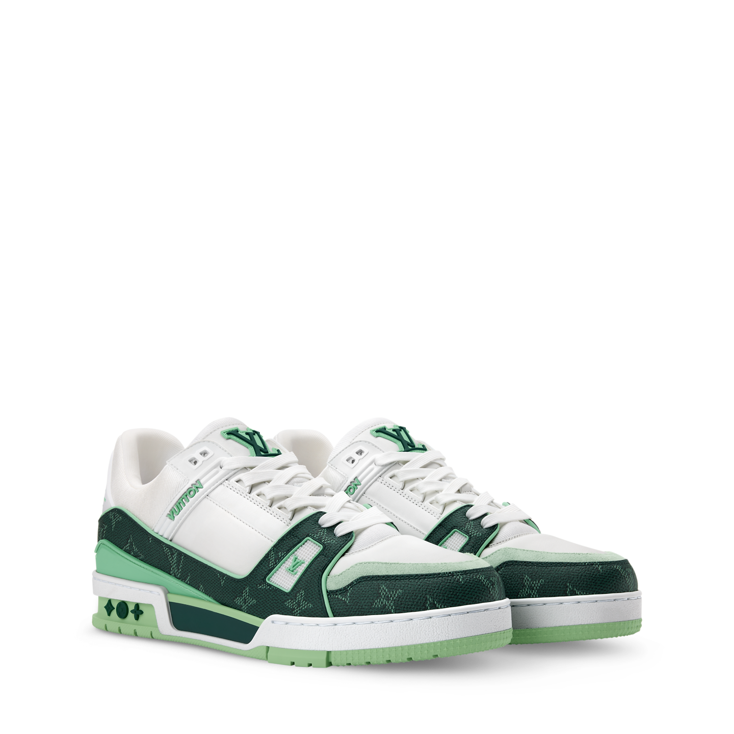  Giày Nam Louis Vuitton LV Trainer 'Green' 