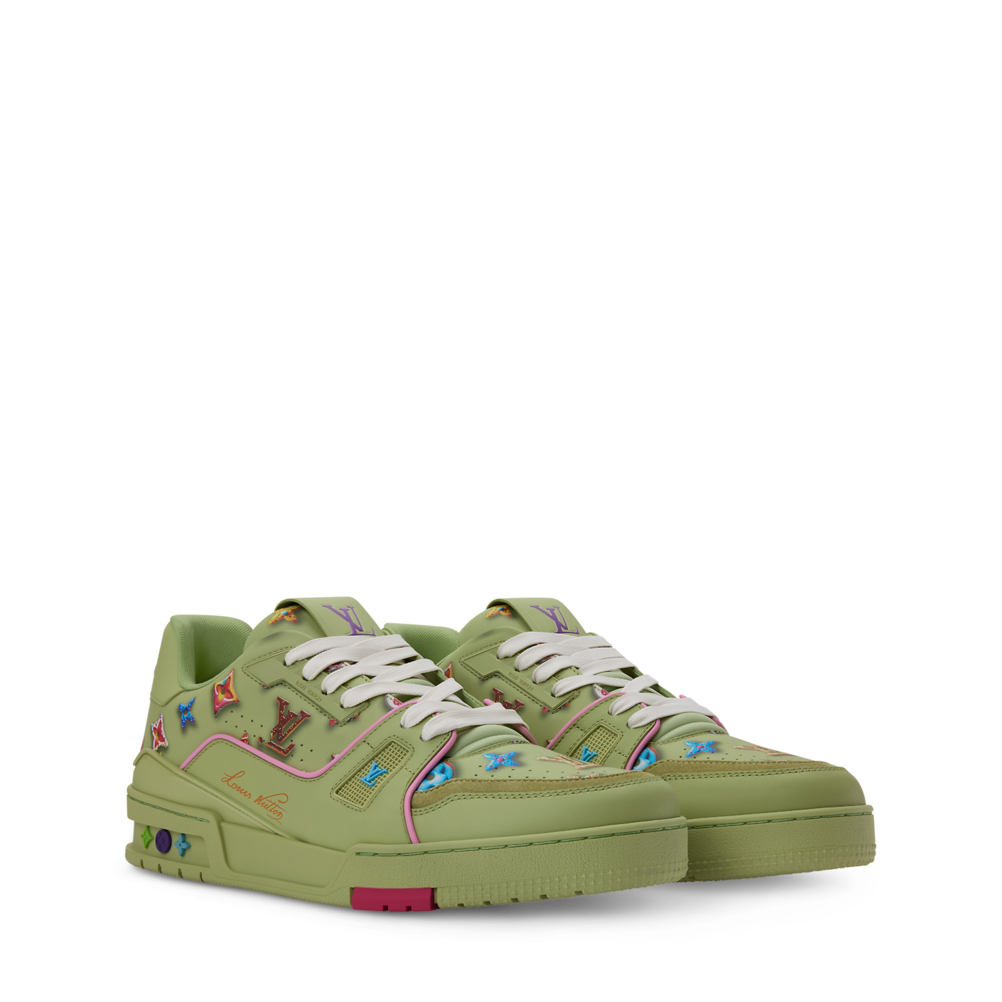  Giày Nam Louis Vuitton LV Trainer 'Green' 