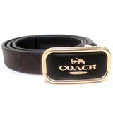  Thắt Lưng Coach Smooth Buckle Belt 'Brown' 