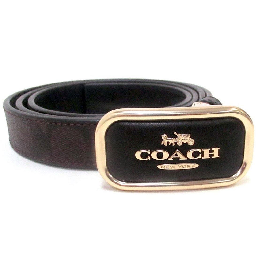  Thắt Lưng Coach Smooth Buckle Belt 'Brown' 