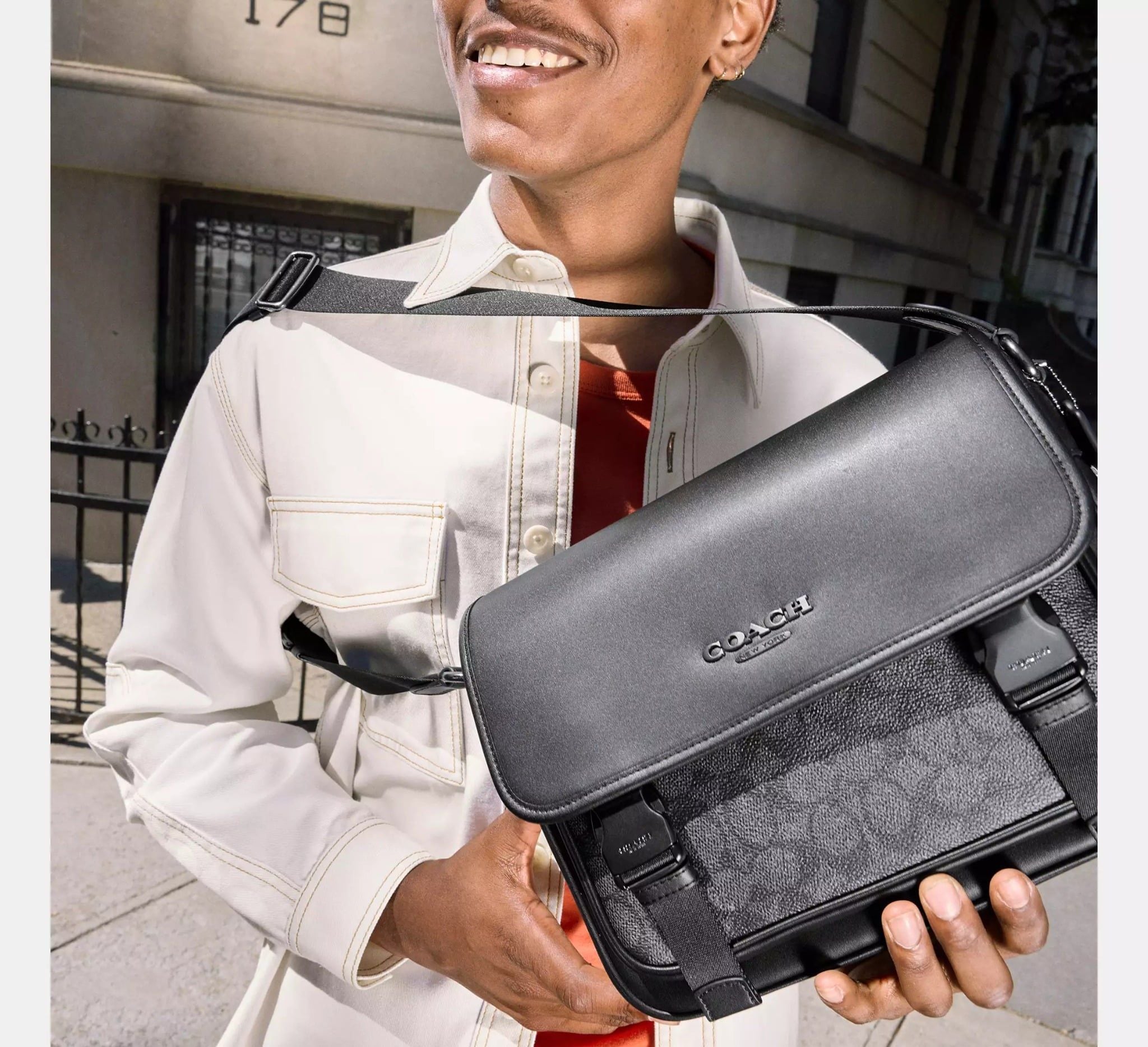  Túi Coach Racer Messenger Bag 'Black' 