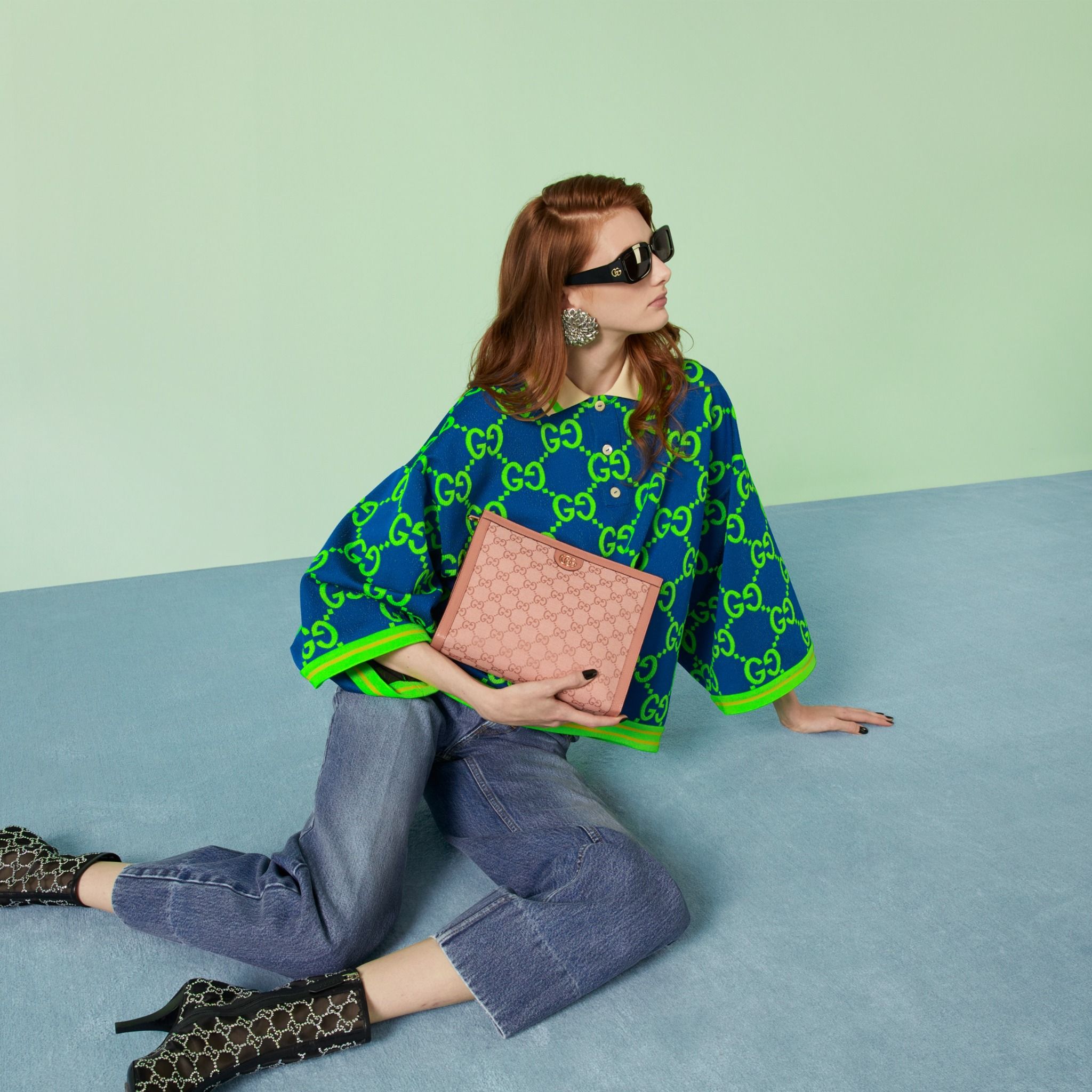  Túi Gucci Ophidia Pouch 'Pink' 