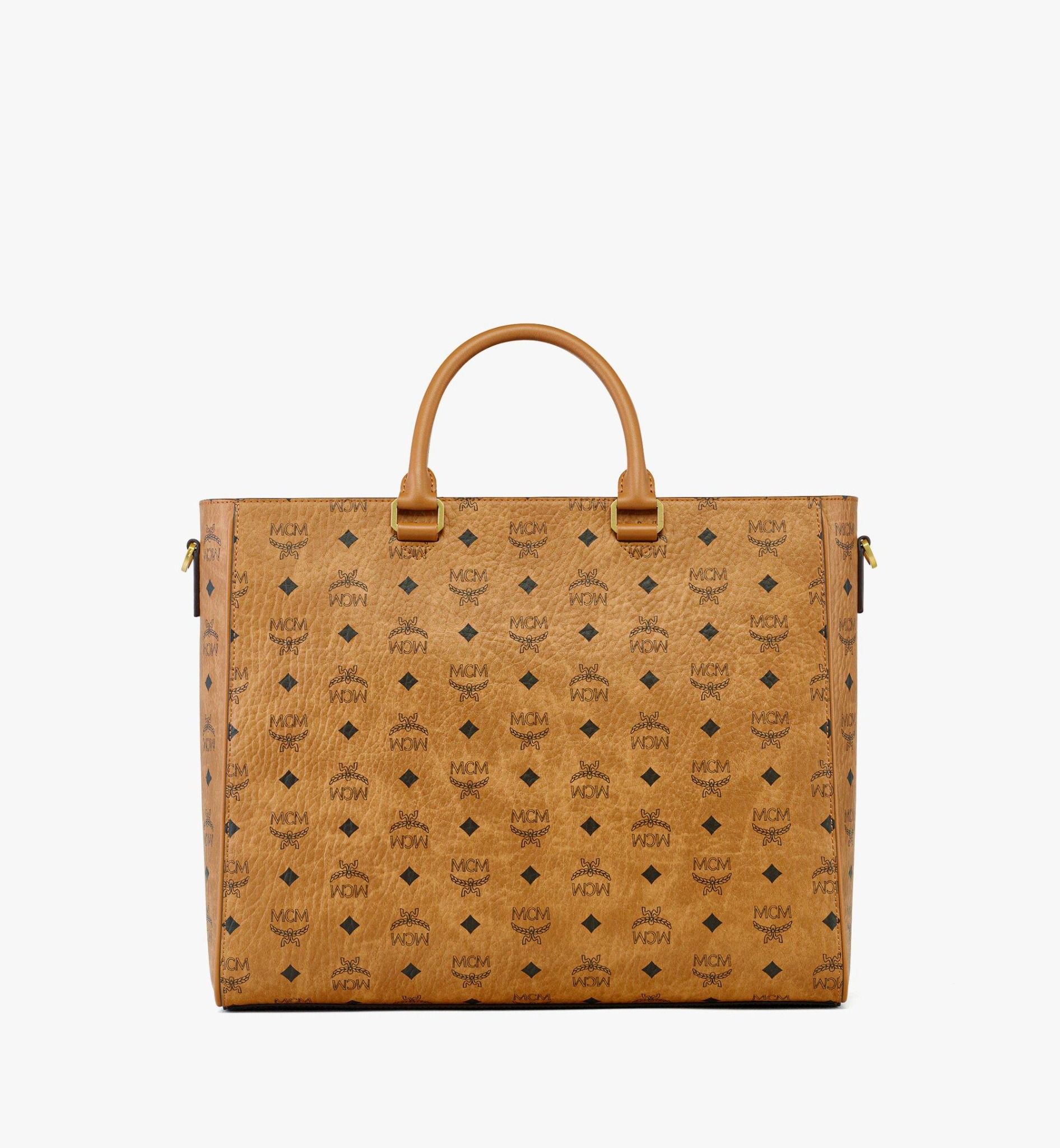  Túi MCM Diamond E/W Tote 'Cognac' 