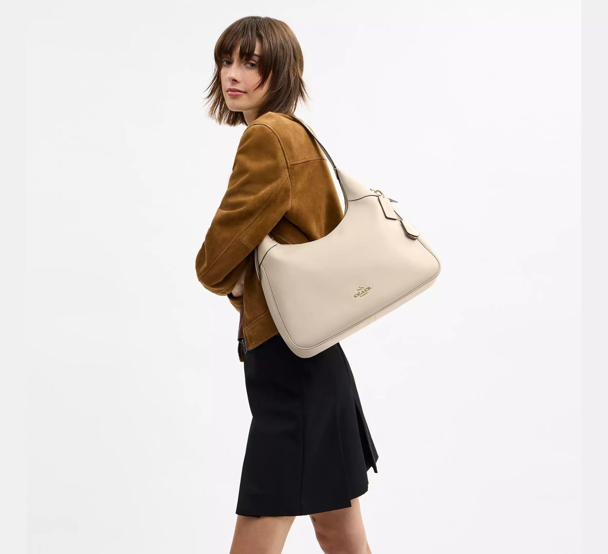  Túi Nữ Coach Ella Shoulder Bag 'Oat' 