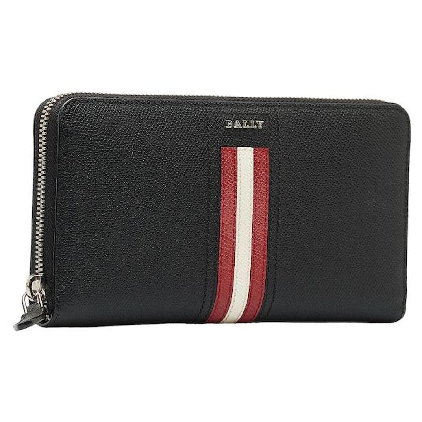  Ví Bally Telen Zip Around Wallet 'Black' 