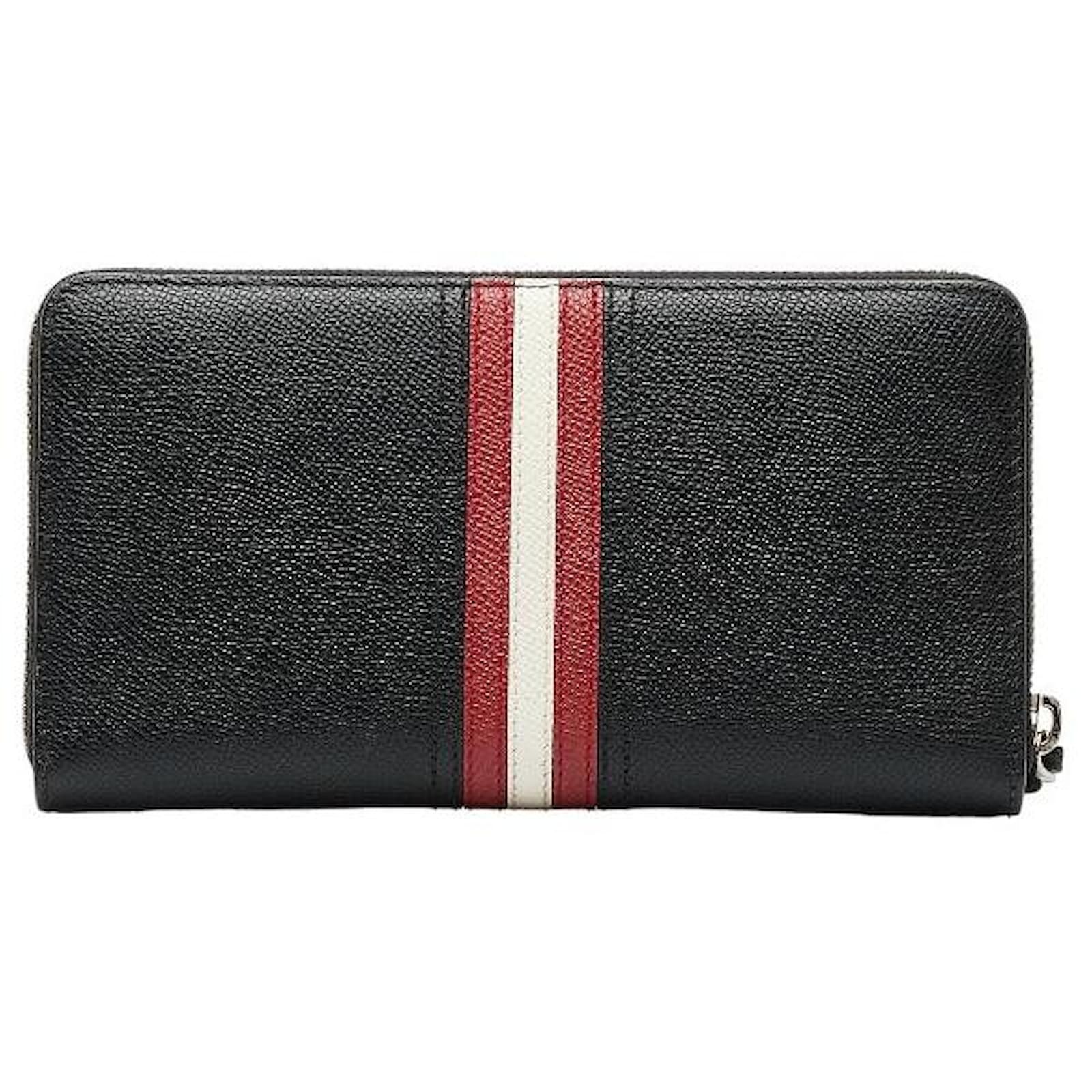  Ví Bally Telen Zip Around Wallet 'Black' 