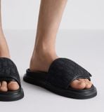  Dép Nam Dior Aqua Sandal 'Black' 