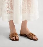  Dép Nữ Dior D-Club Slide 'Camel' 