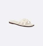  Dép Nữ Dior D-Club Slide 'White' 