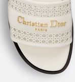  Dép Nữ Dior D-Lane Slide 'White' 