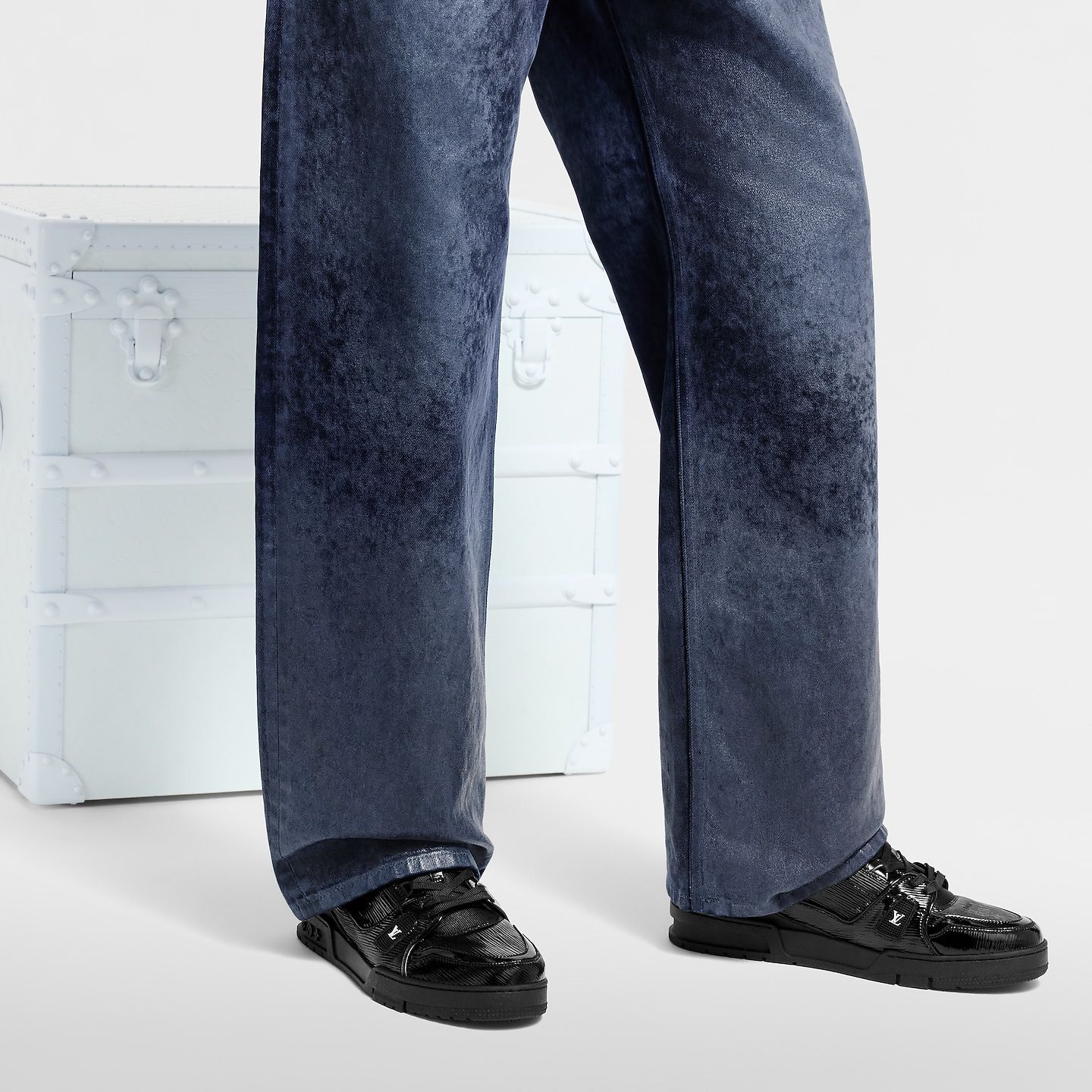  Giày Nam Louis Vuitton LV Trainer 'Black' 