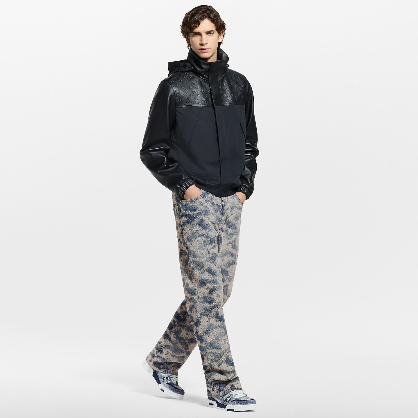  Giày Nam Louis Vuitton LV Trainer 'Blue' 