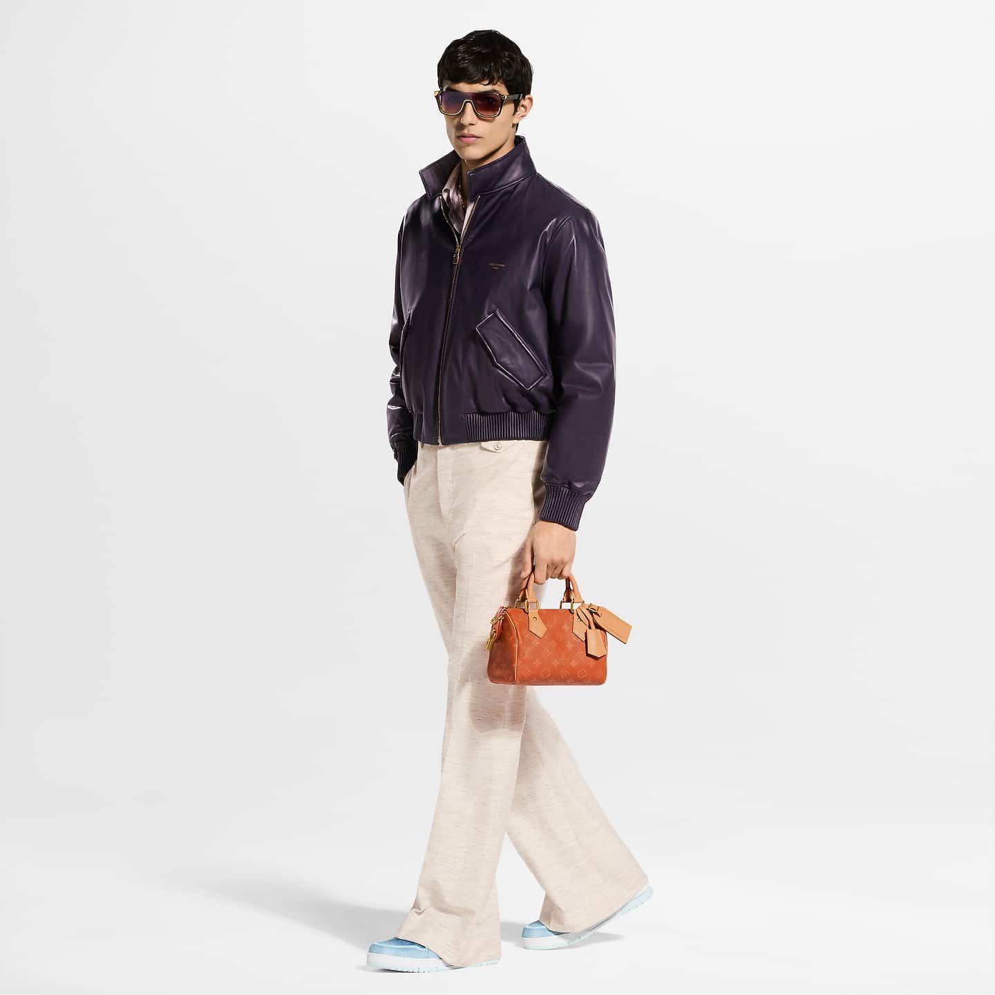  Giày Nam Louis Vuitton LV Trainer 'Blue' 