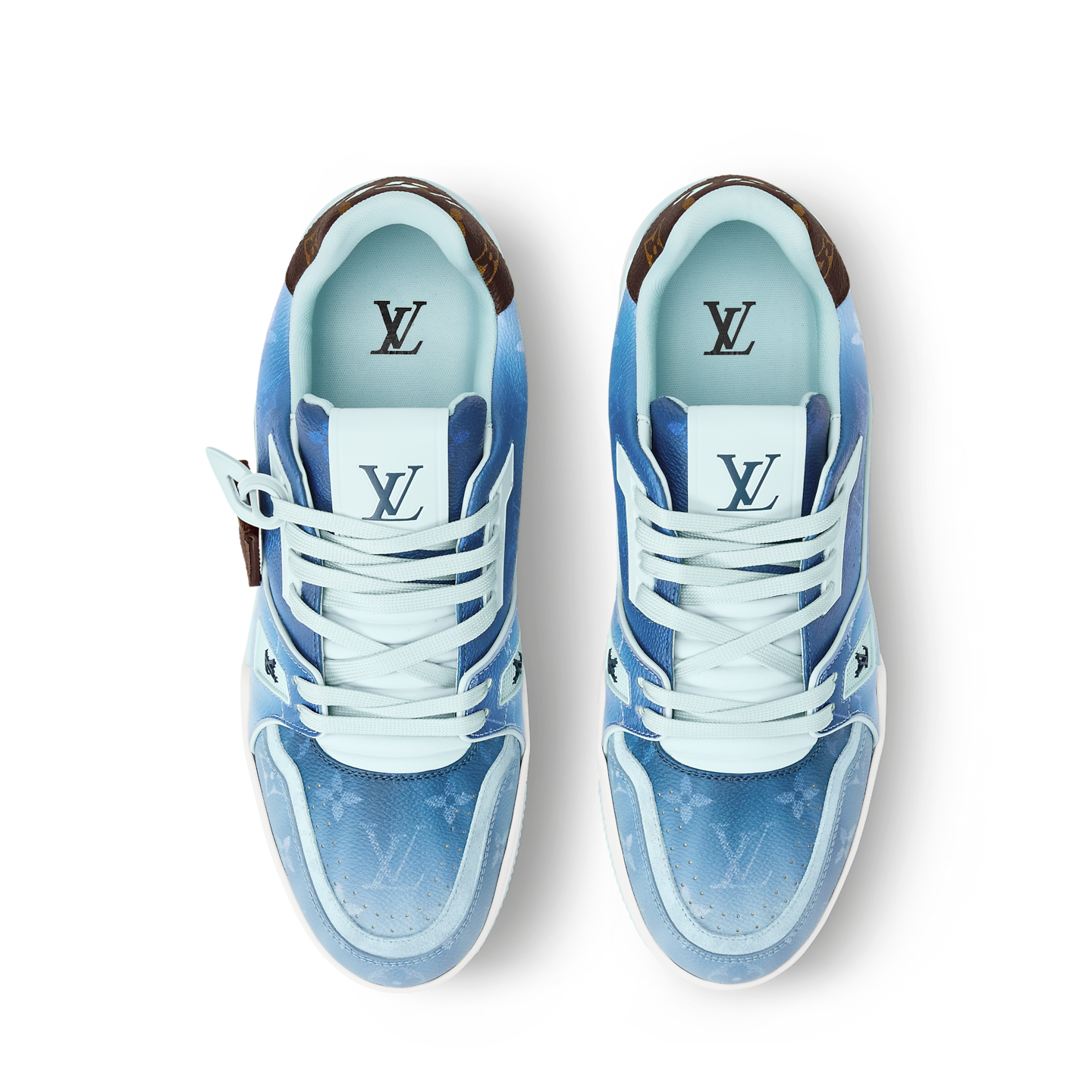  Giày Nam Louis Vuitton LV Trainer 'Blue' 