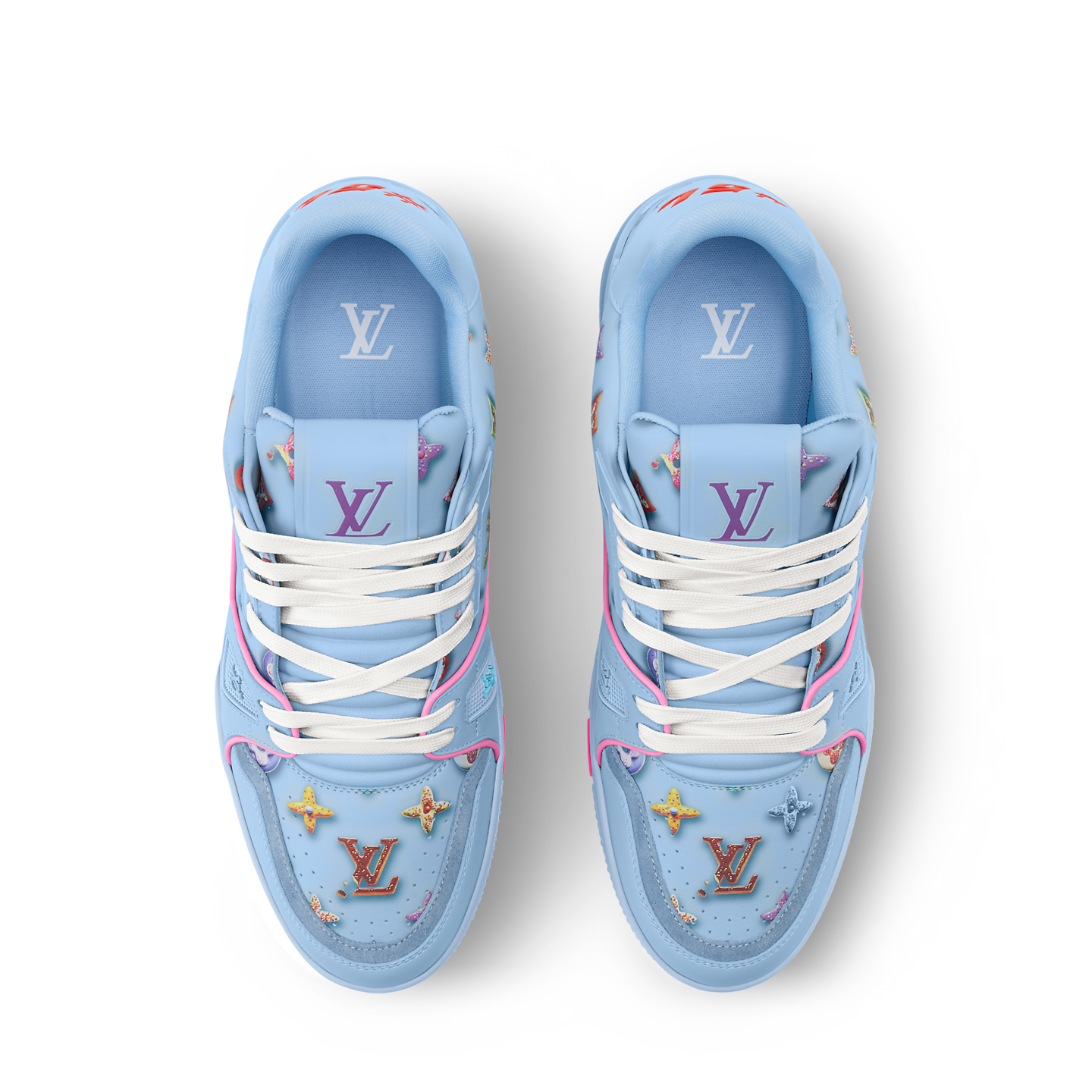  Giày Nam Louis Vuitton LV Trainer 'Blue' 