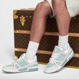  Giày Nam Louis Vuitton LV Trainer 'Green' 