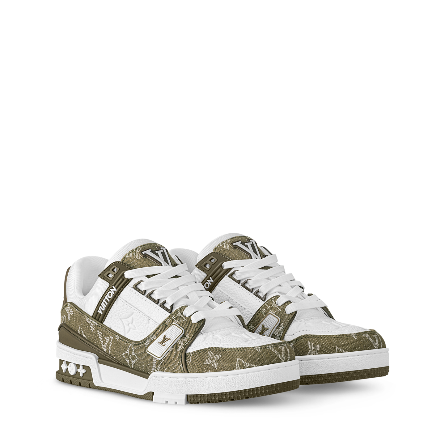  Giày Nam Louis Vuitton LV Trainer 'Kaki' 