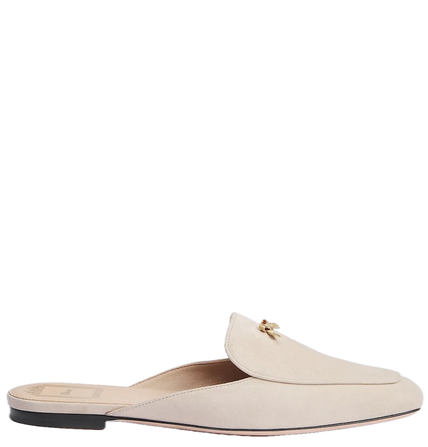  Giày Nữ Dior Baby Bow Mule 'Beige' 