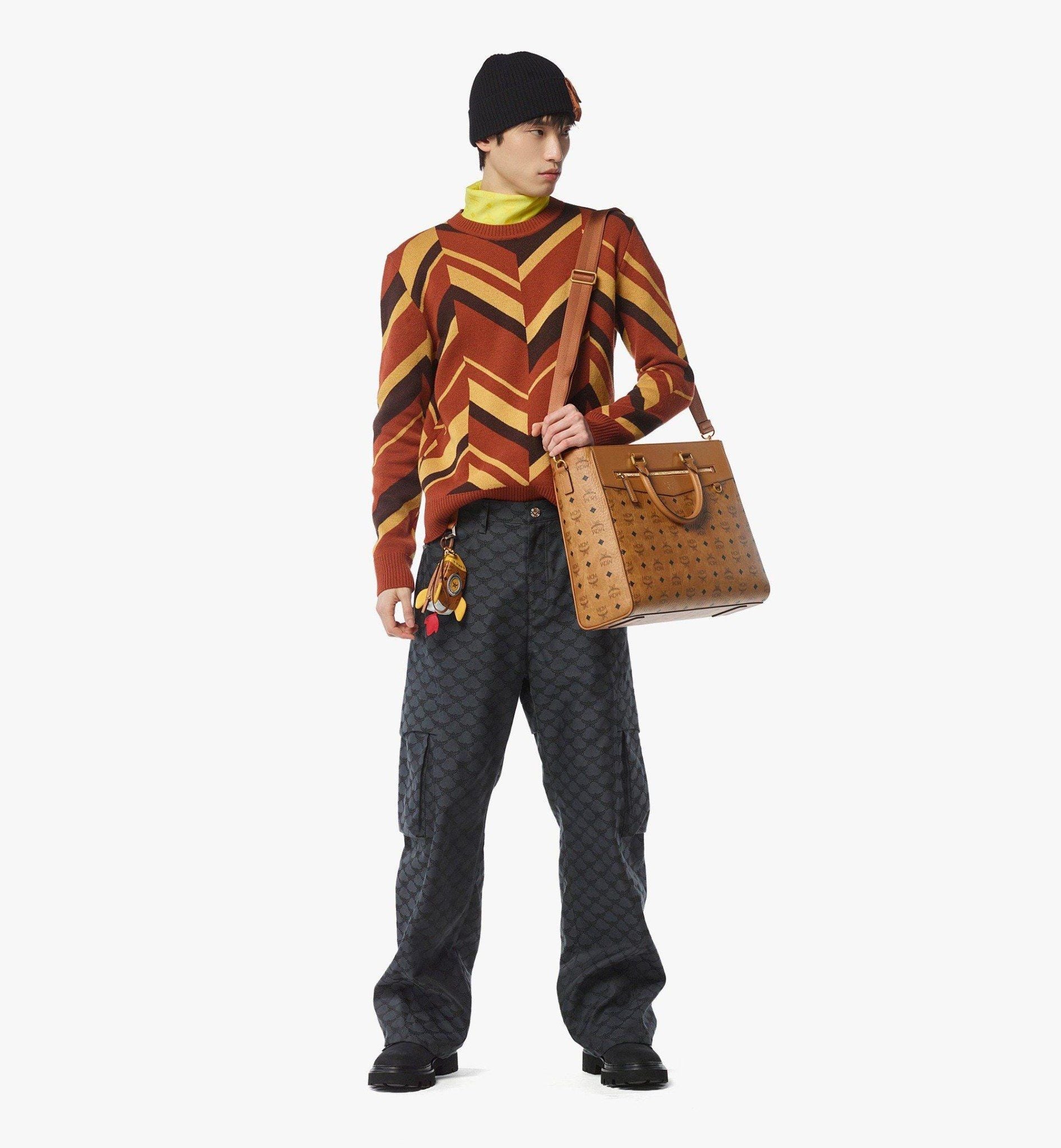  Túi MCM Diamond E/W Tote 'Cognac' 