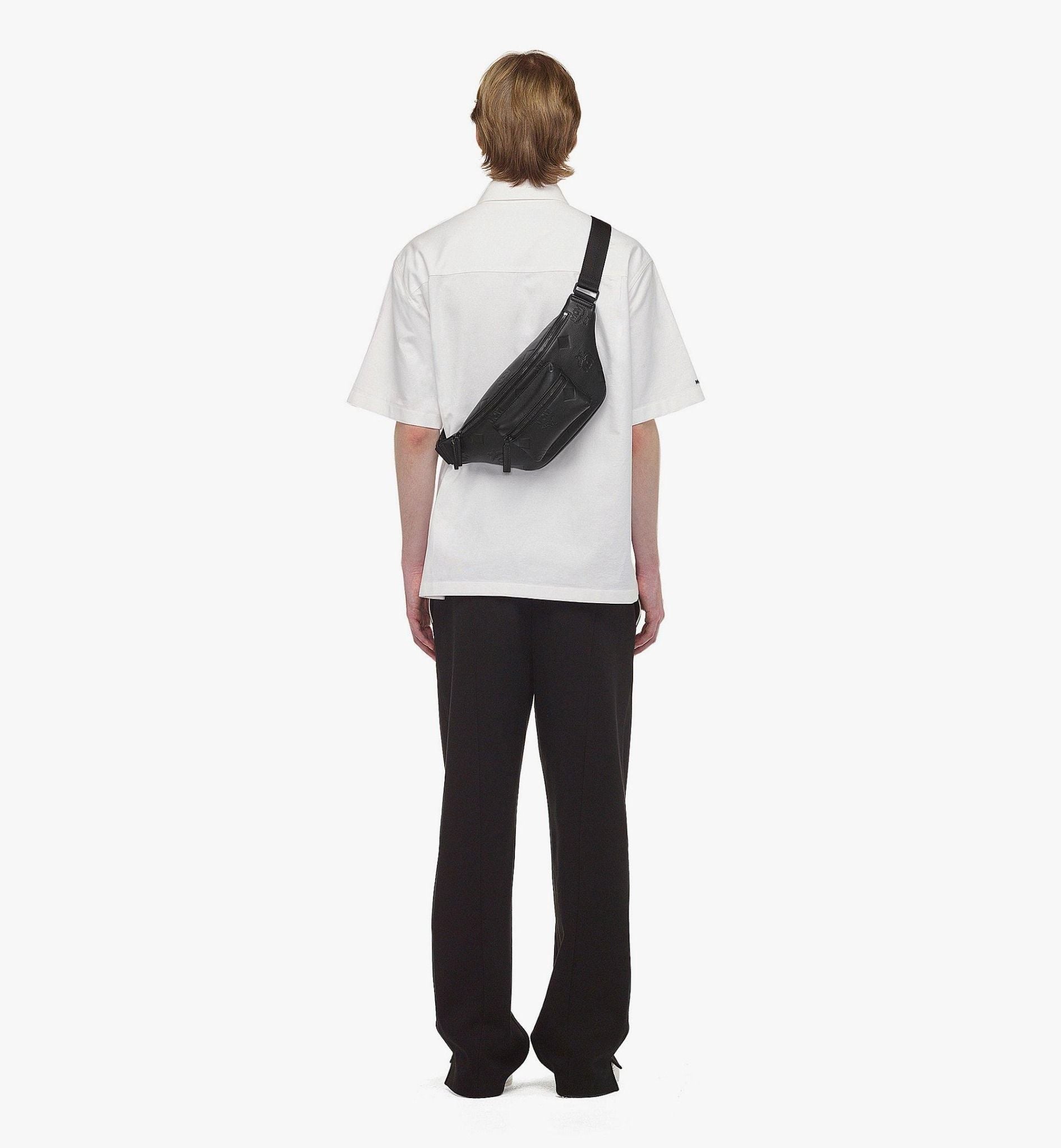  Túi MCM Fursten Belt Bag 'Black' 