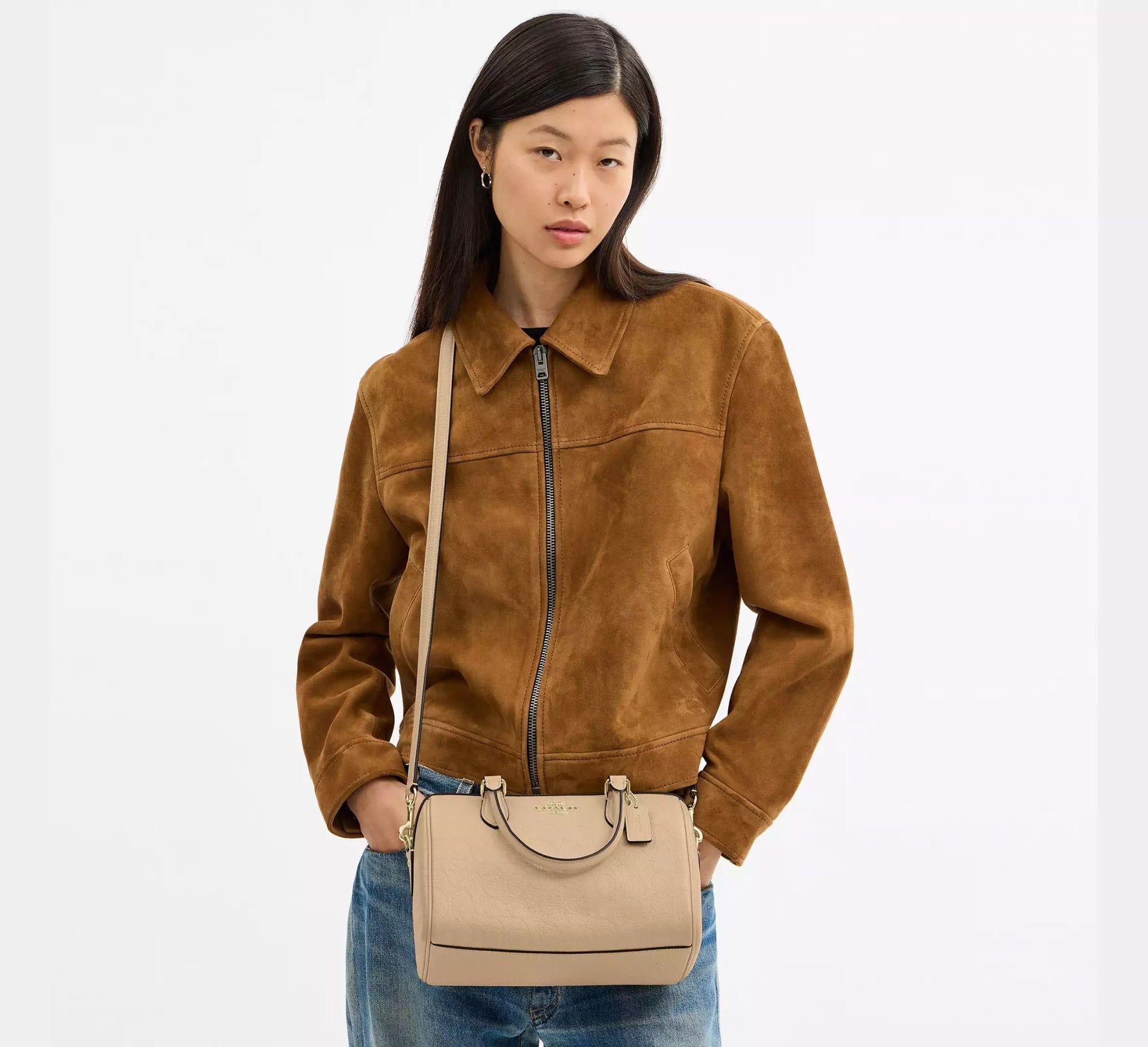  Túi Nữ Coach Rowan Satchel Bag 'Oat' 
