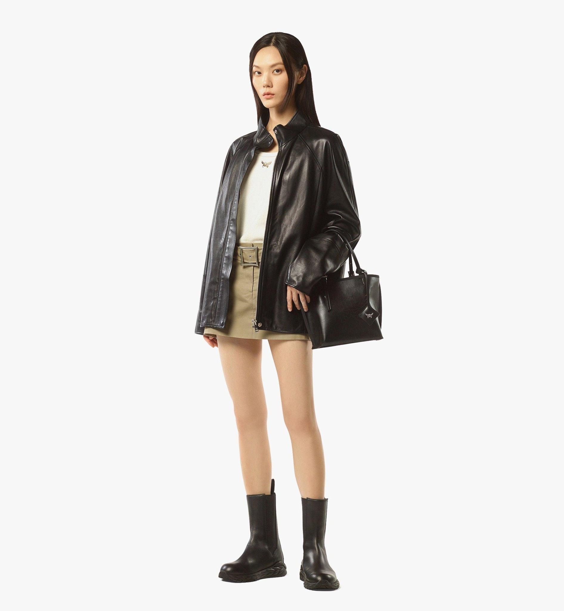  Túi Nữ MCM Himmel Shopper 'Black' 