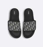  Dép Nam Dior Aqua Sandal 'Black Beige' 