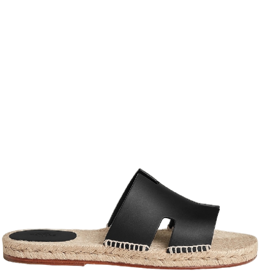 Dép Nam Hermes Antigua Espadrille 'Noir' 
