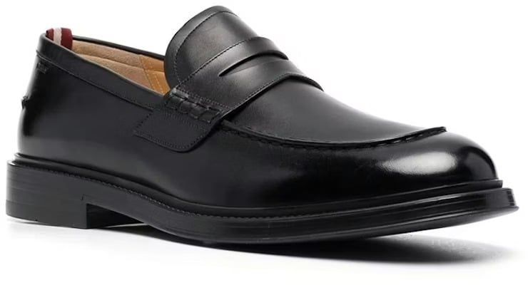  Giày Nam Bally Nitus Leather Loafer 'Black' 