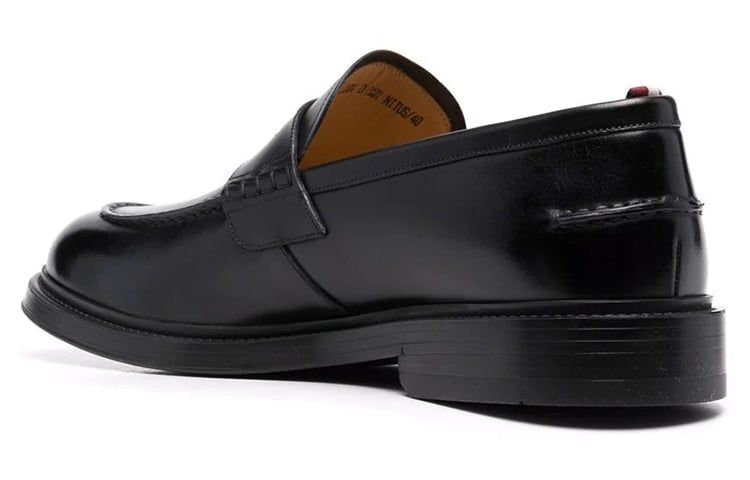  Giày Nam Bally Nitus Leather Loafer 'Black' 