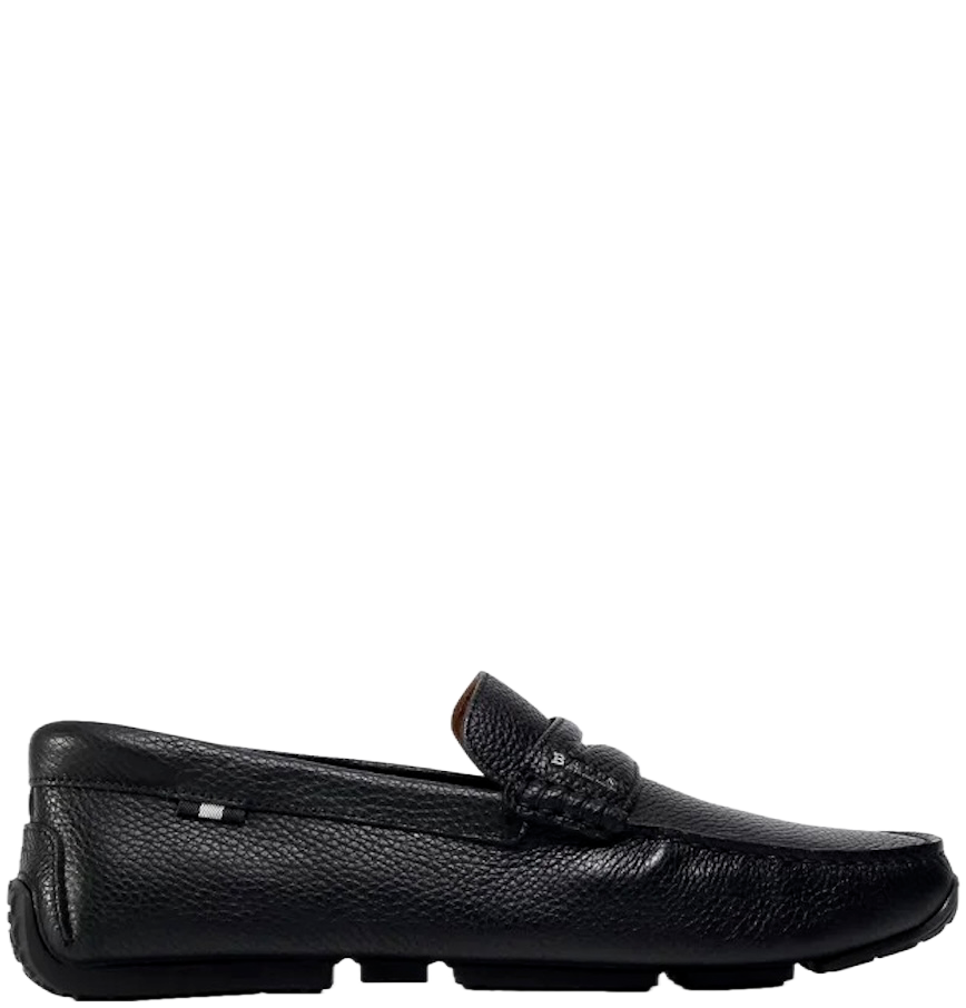  Giày Nam Bally Pavel Moccasin Leather 'Black' 
