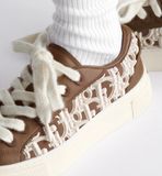  Giày Nam Dior B33 Spin Sneaker 'Brown' 