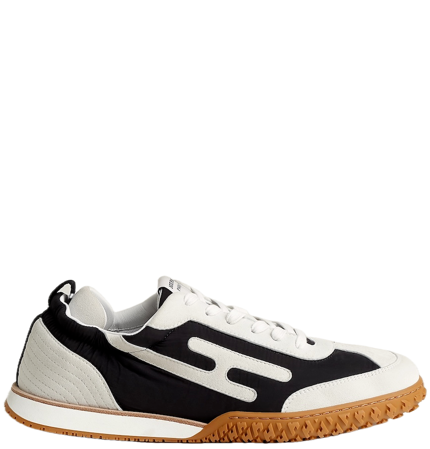 Giày Nam Hermes Jet Sneaker 'Noir Blanc' 