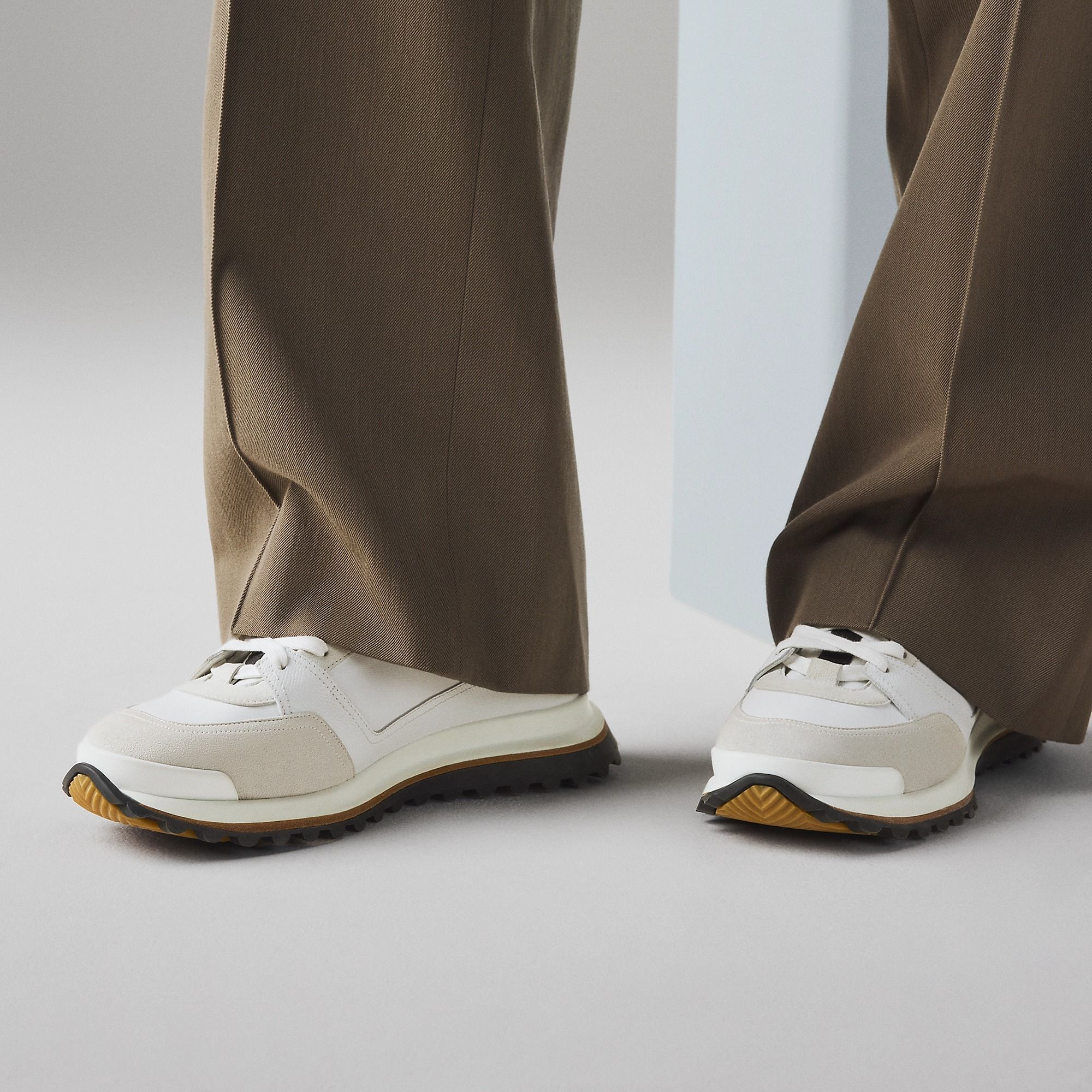  Giày Nam Hermes Leader Sneaker 'Blanc' 