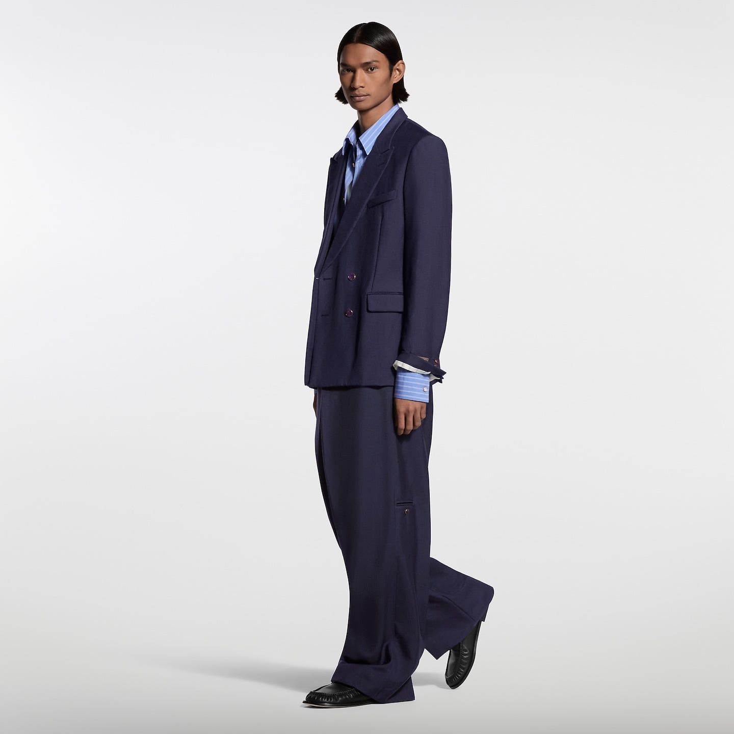  Giày Nam Louis Vuitton LV Jazz Loafers 'Black' 
