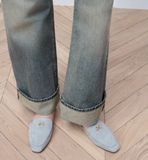  Giày Nữ Dior Baby Bow Mule 'Bleu Ciel' 