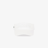  Mũ Lacoste Tape Logo Sun Visor 'White' 