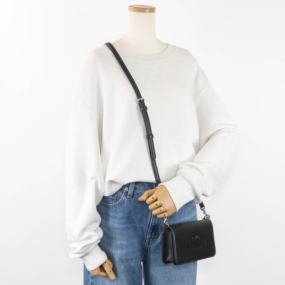  Túi Coach Cow Leather Shoulder Bag 'Black' 