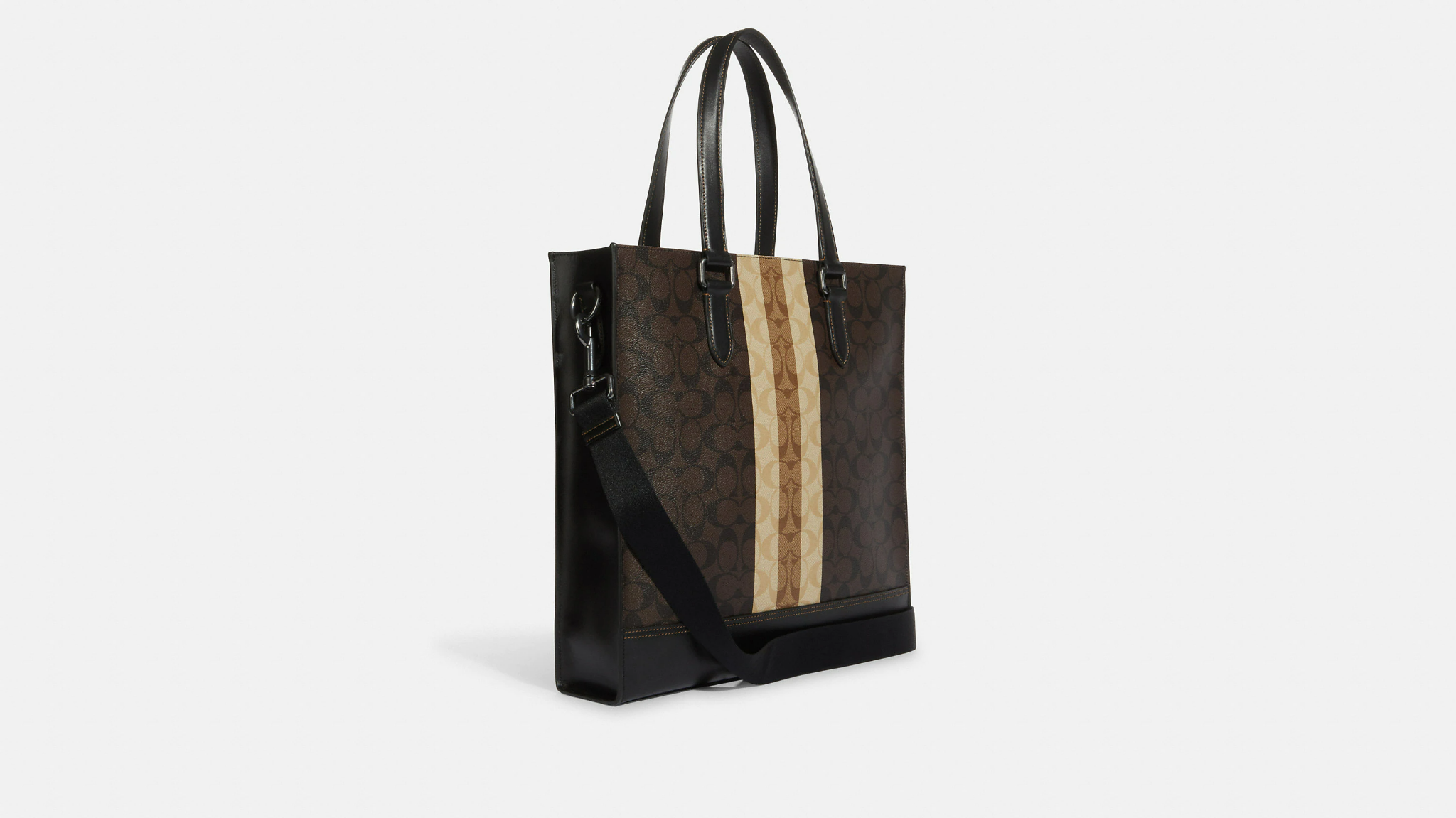  Túi Coach Graham Varsity Stripe 'Gunmetal' 