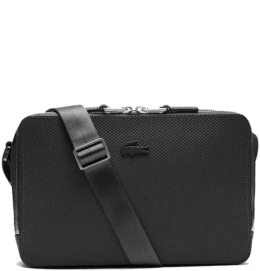  Túi Lacoste Zippered Crossbody Bag 'Black' 
