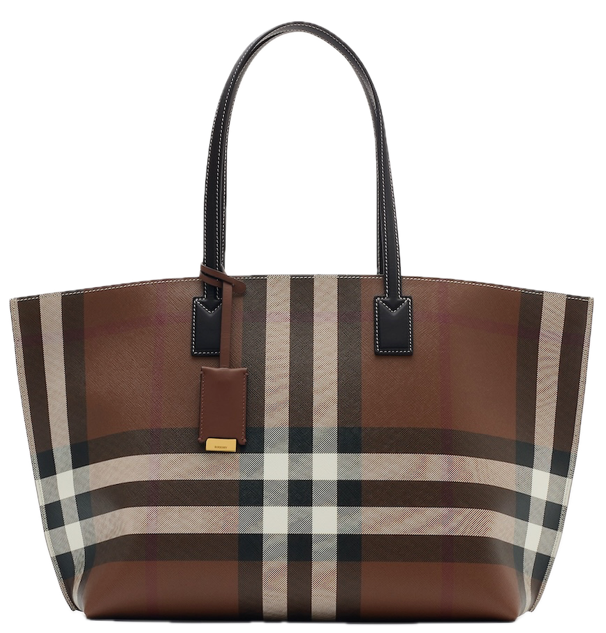  Túi Nữ Burberry Medium Check Tote 'Dark Brown' 